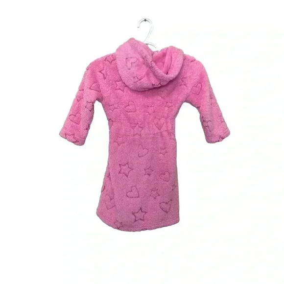 Store Twenty One fuzzy house coat with hood, attached belt, elasticized back - Picture 3 of 6